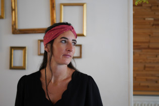 headband Sofia Rose Blush et Or 2