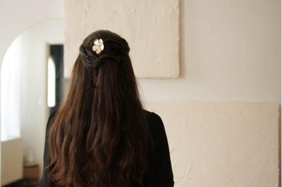 Barrette Sohanne Fleur Dorée