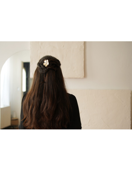 Barrette Sohanne Fleur Dorée