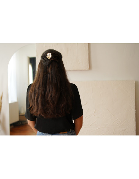 Barrette Sohanne Fleur Dorée