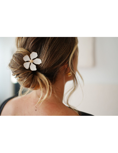 hair clip Sohanne Fleur Blanche