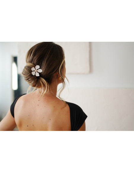 hair clip Sohanne Fleur Blanche