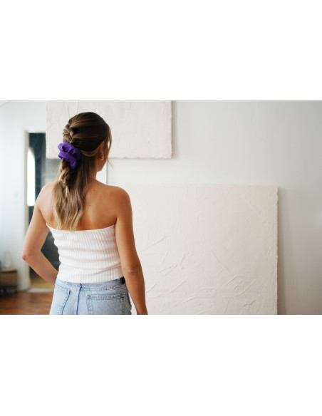 Dark Purple Félicie scrunchie