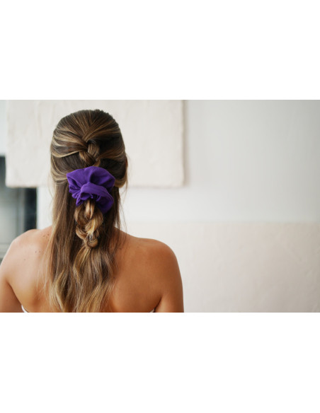 Dark Purple Félicie scrunchie