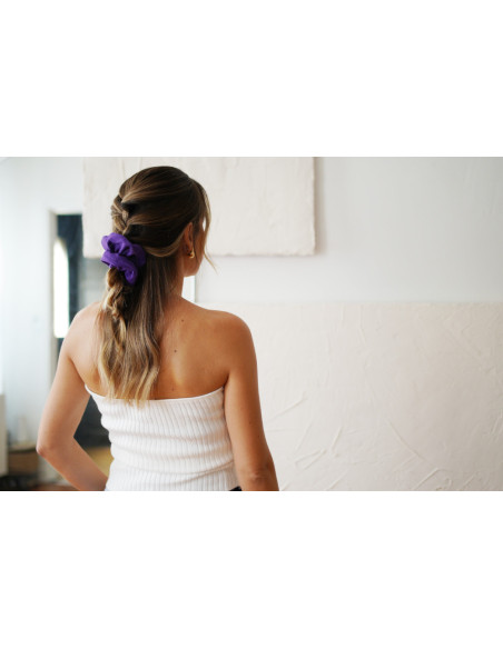 Dark Purple Félicie scrunchie