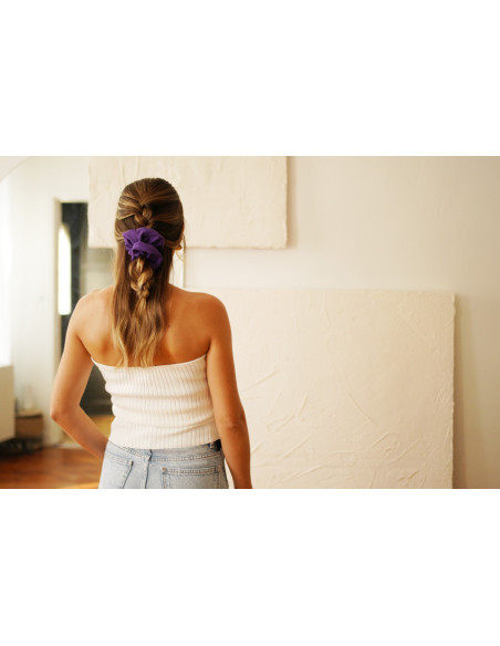 Dark Purple Félicie scrunchie