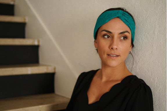 Bandeau Azra Broderie Vert Émeraude