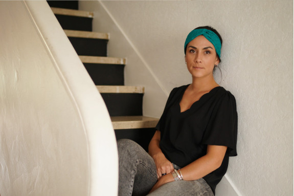 Bandeau Azra Broderie Vert Émeraude