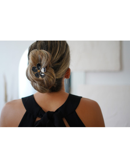 hair clip Sohanne Fleur Noire