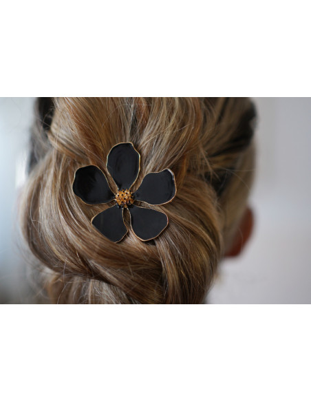 hair clip Sohanne Fleur Noire