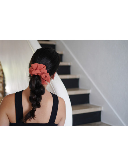 scrunchie bow Nova Brique