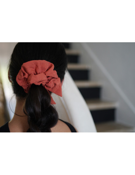 scrunchie bow Nova Brique