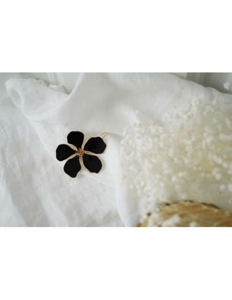 hair clip Sohanne Fleur Noire
