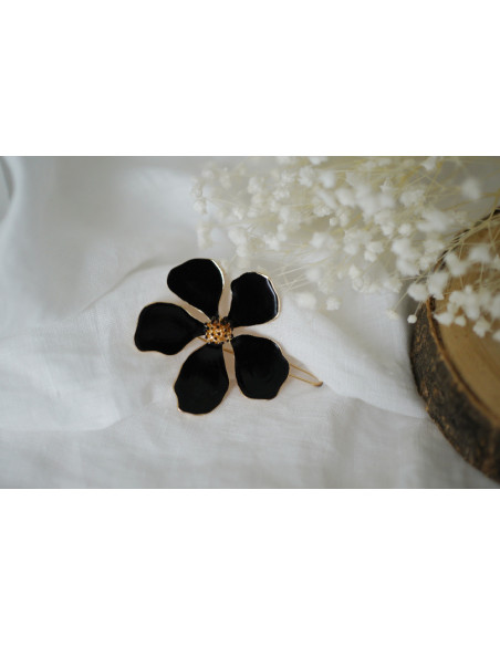 hair clip Sohanne Fleur Noire