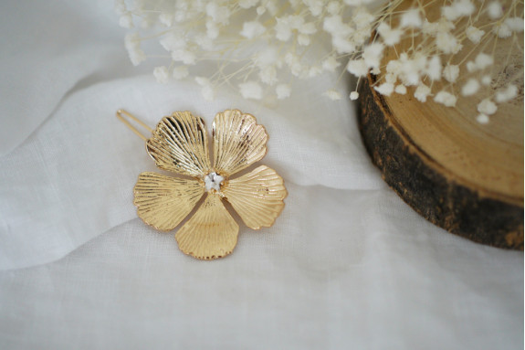hair clip Sohanne Fleur gold