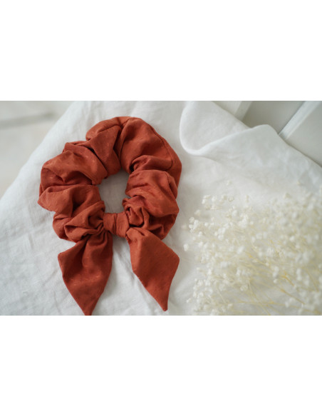 scrunchie bow Nova Brique