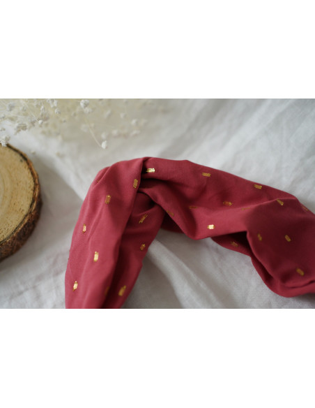 headband Sofia Rose Blush et Or