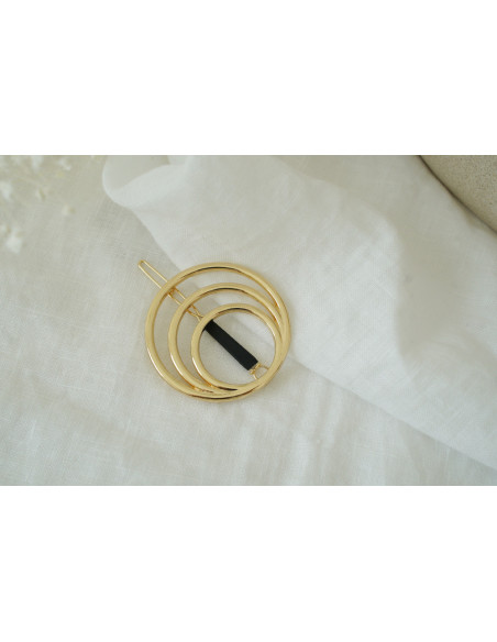 Barrette Hailey Cercles Dorés