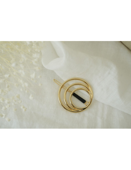 Barrette Hailey Cercles Dorés