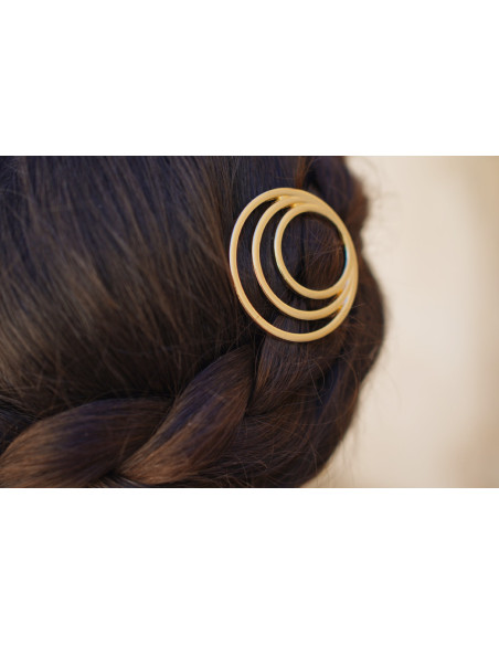 Barrette Hailey Cercles Dorés