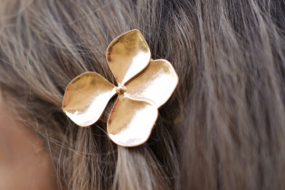 hair clip Julie Fleur Minimaliste gold 2