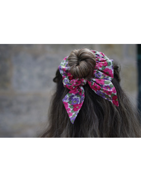 Chouchou Noeud Céline Imprimé Fleuri