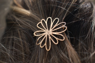 hair clip Aurora Fleur gold 2