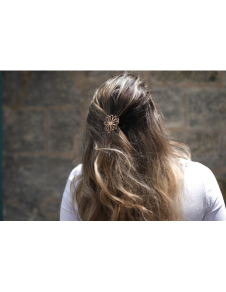 Barrette Aurora Fleur Dorée