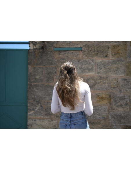 Barrette Aurora Fleur Dorée