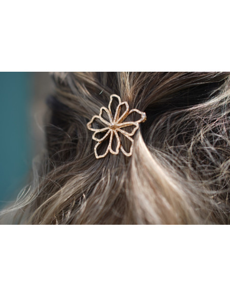 Barrette Layla Fleur Dorée