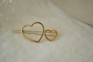 hair clip kids Ilona Golden Hearts