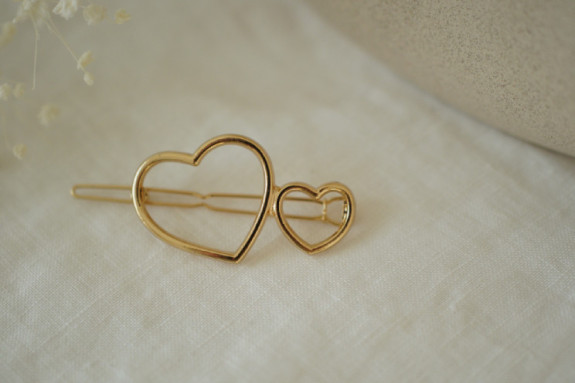 hair clip kids Ilona Golden Hearts