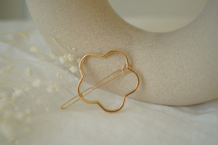 Barrette Enfant Evie Fleur Dorée