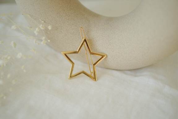 Barrette Enfant Léontine Étoile Dorée