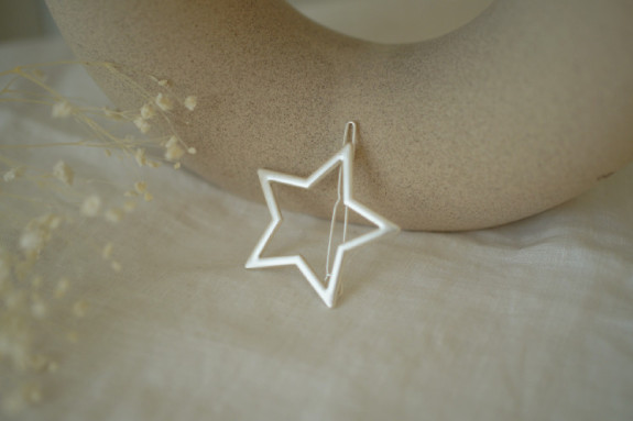 Barrette Enfant Léontine Étoile Argentée