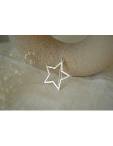 hair clip kids Léontine Étoile silver