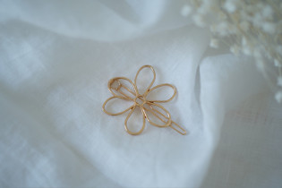 hair clip Matilda Fleur gold