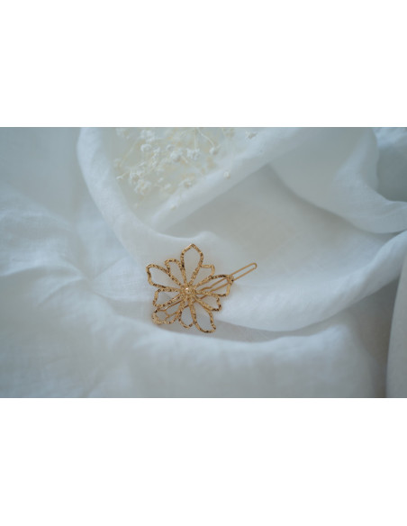 Barrette Layla Fleur Dorée