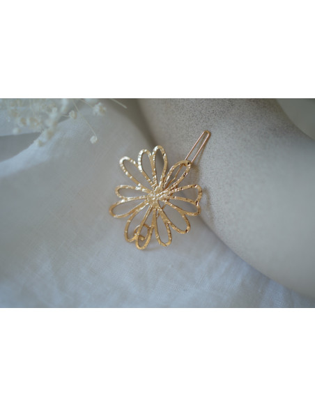 Barrette Aurora Fleur Dorée