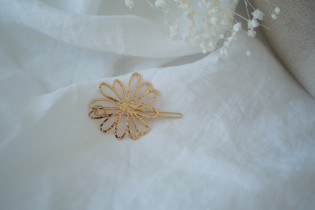 hair clip Aurora Fleur gold