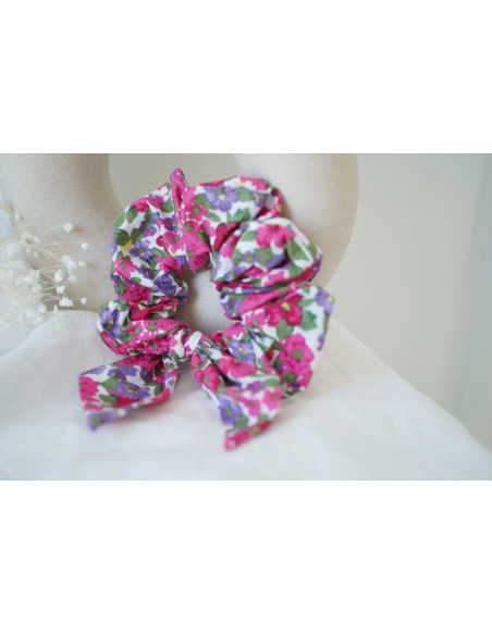 Chouchou Noeud Céline Imprimé Fleuri