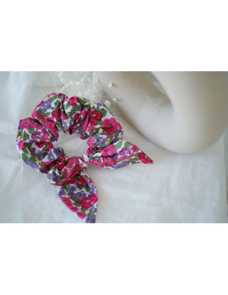 Chouchou Noeud Céline Imprimé Fleuri