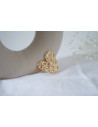 hair clip Abby Coeur Martelé gold