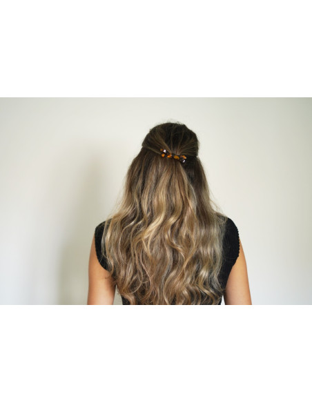 hair clip Olympe bow tortoise