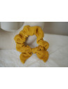scrunchie bow kids Lou Jaune Moutarde et gold