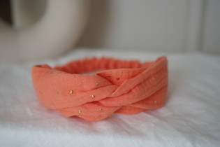 headband kids Mila Corail et gold