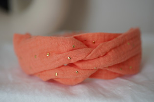 headband kids Mila Corail et gold 2