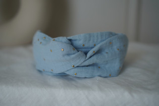 headband kids Mila Bleu Glacier et gold