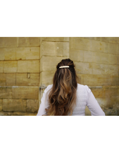 Barrette Liora Texturée Dorée