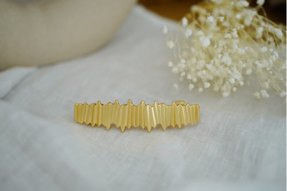 Barrette Liora Texturée Dorée